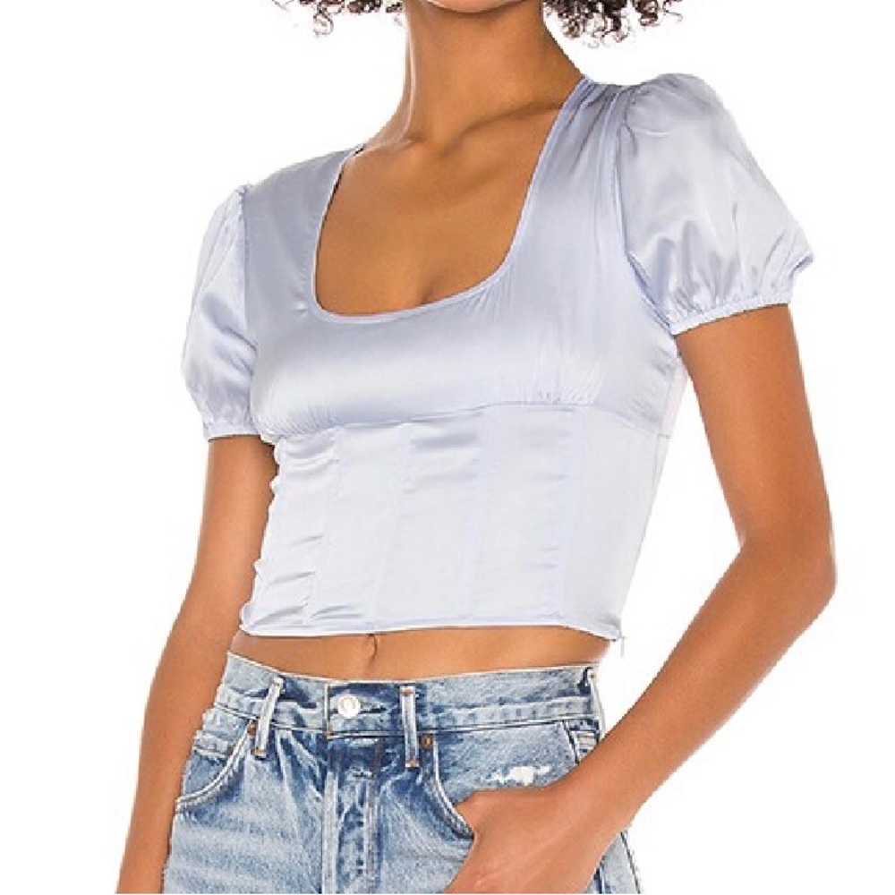 REVOLVE Superdown julieta puff sleeve top Size XXS NEVER WORN Perfect Condition